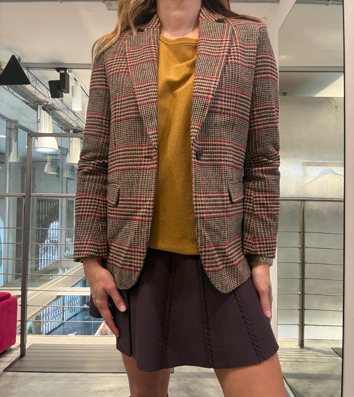 Blazer Pieds de Poule Vero Moda