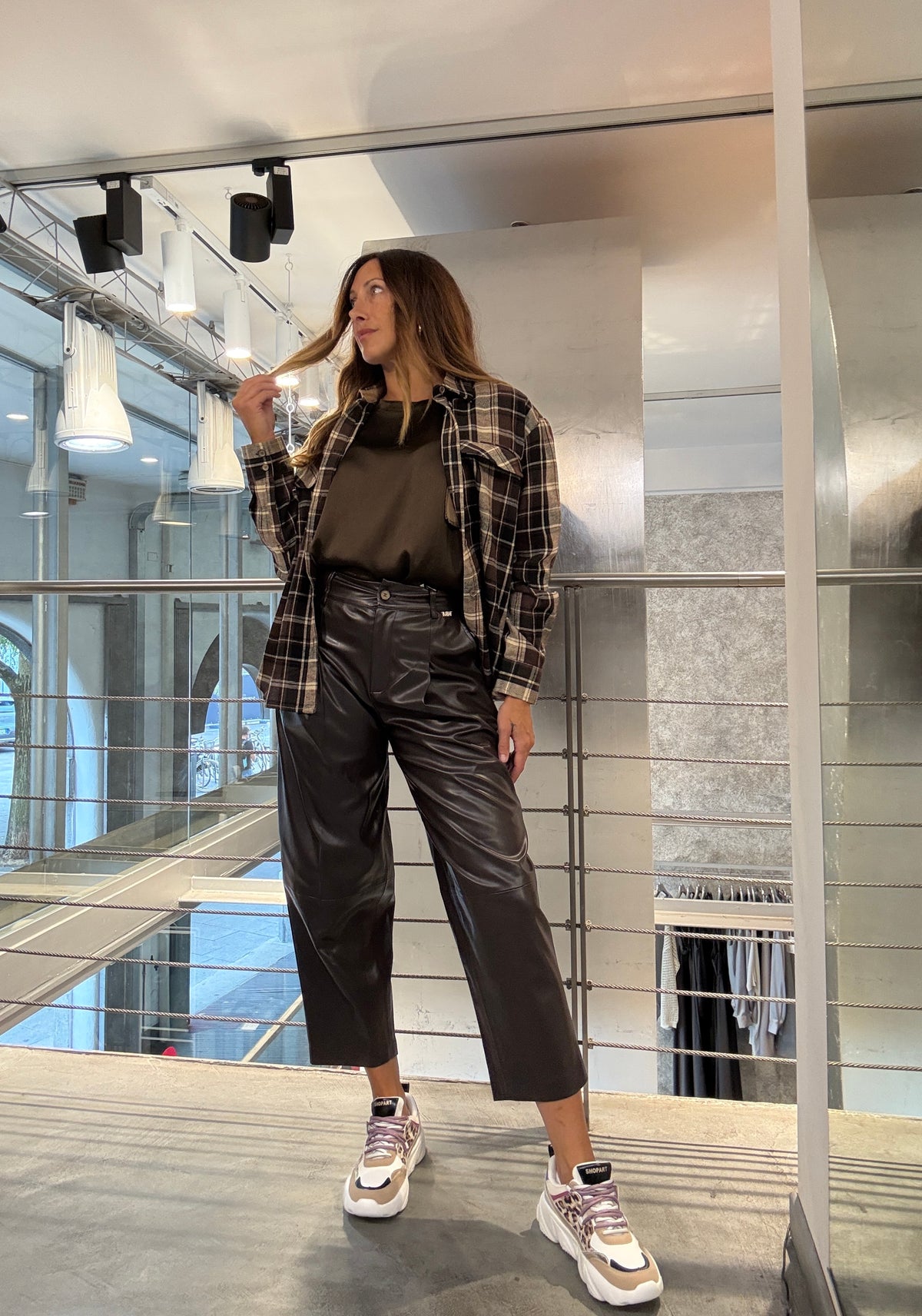 Pantalone Ecopelle Mark Up