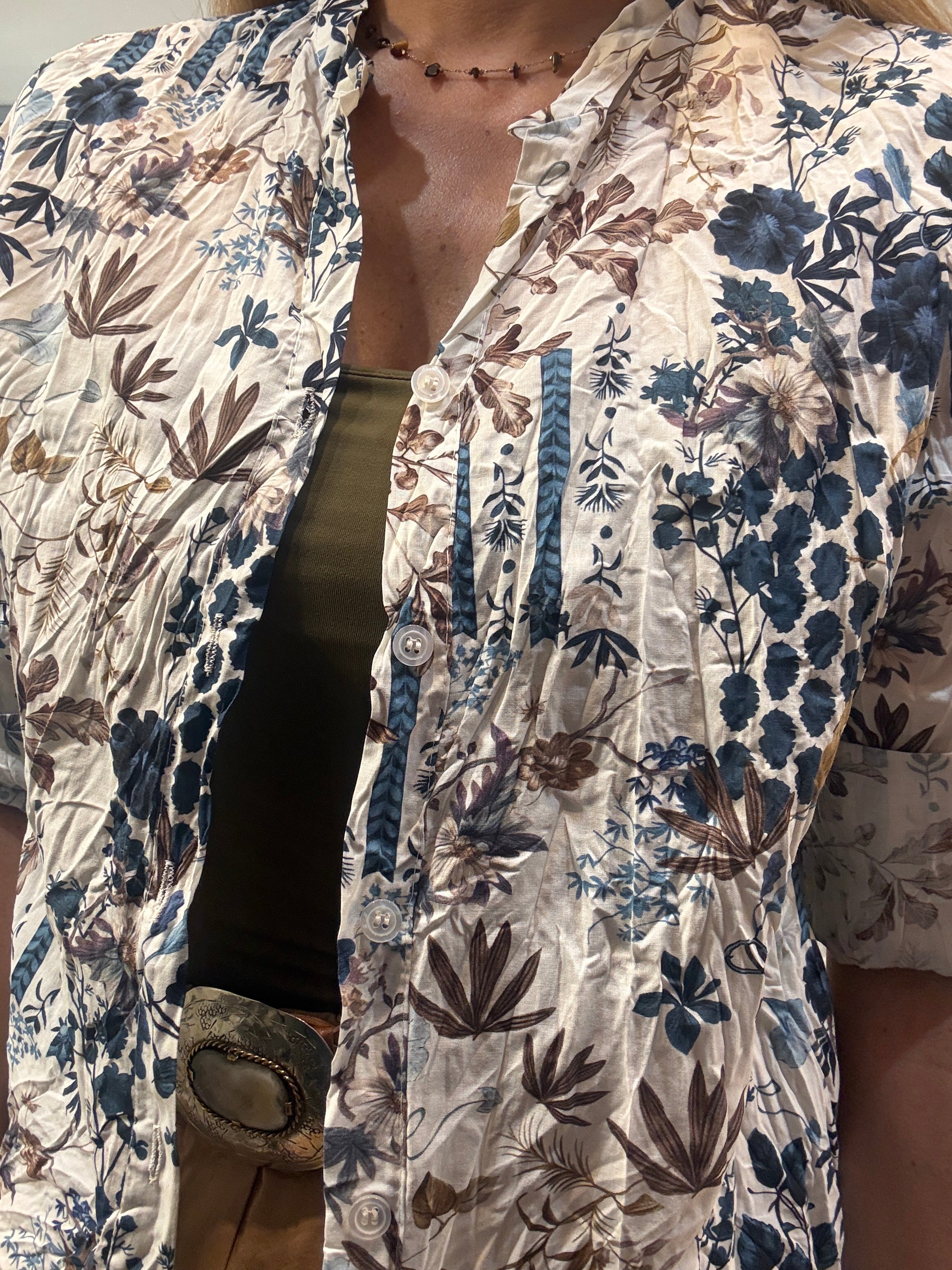 Camicia Foglioline Landi
