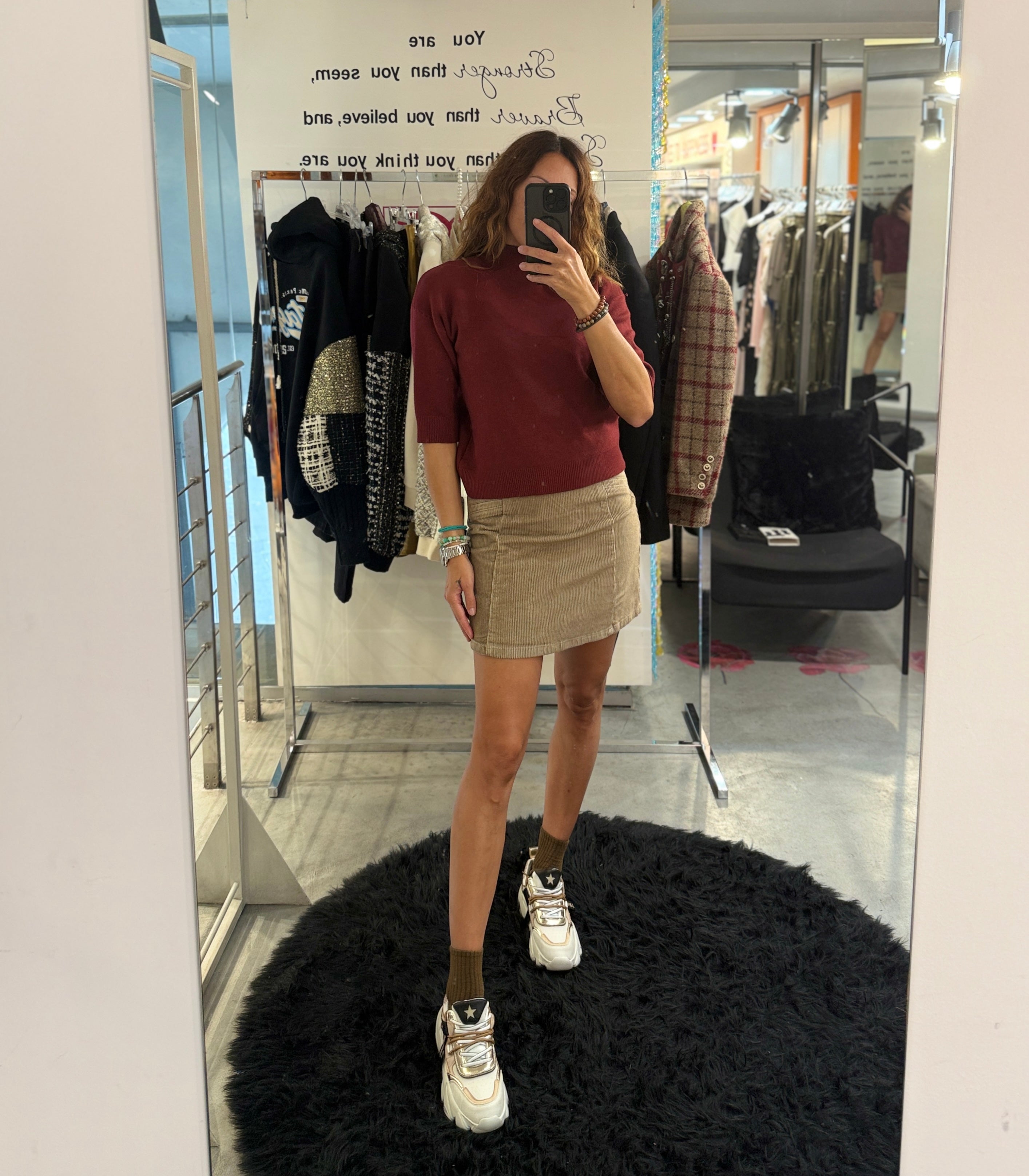 Gonna Mini Velluto Vero Moda