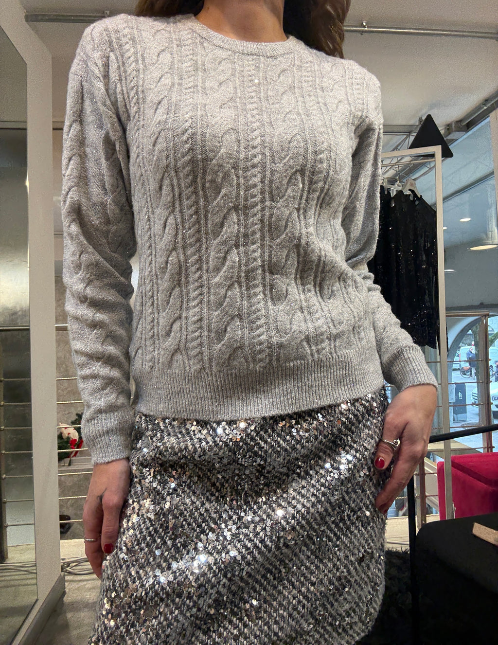 Pull Paillettes Mark Up